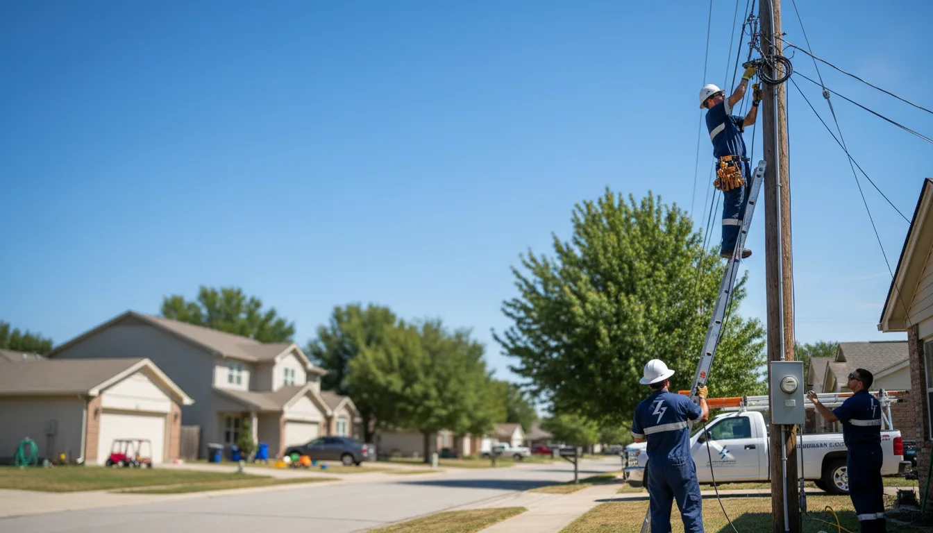 Residential electrician providing installation services in Clay City, IN
